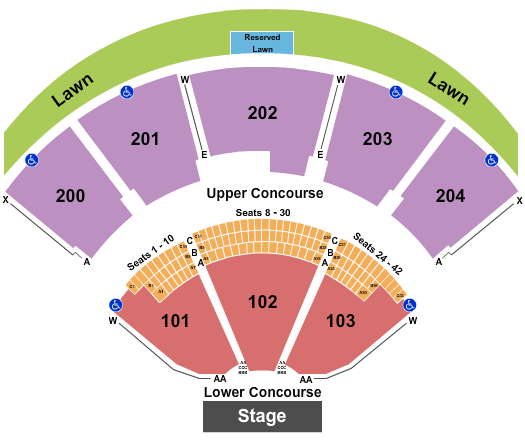 Shoreline Amphitheatre Creed Seating Chart